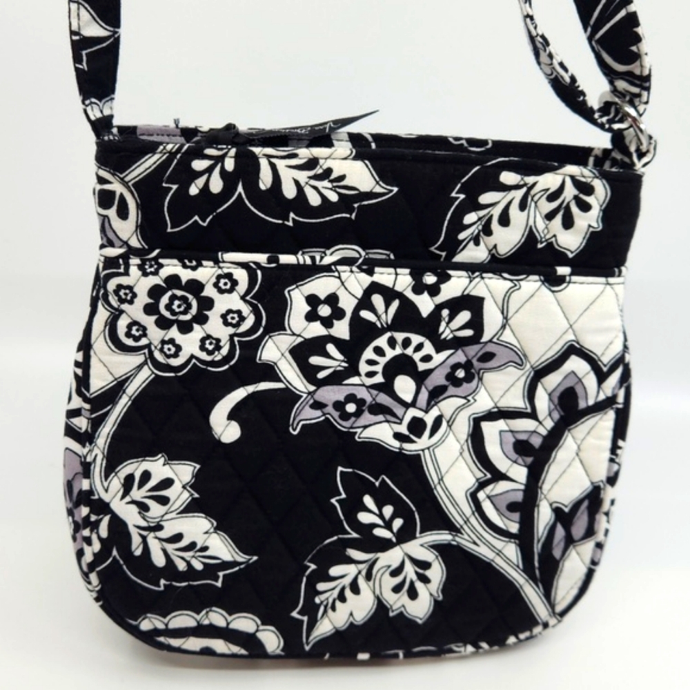 Vera Bradley NWT Floral Black and White Crossbody - Picture 10 of 10